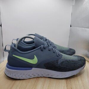 Nike Odyssey React 2 Flyknit Gray Men Size 8.5 Running Shoes Sneakers AH1015-401